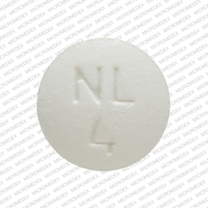 Pill NL 4 White Round is Orphenadrine Citrate Extended-Release