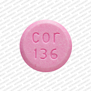 Pill cor 136 Pink Round is Amphetamine and Dextroamphetamine