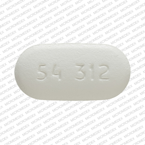Pill 54 312 White Oval is Clarithromycin