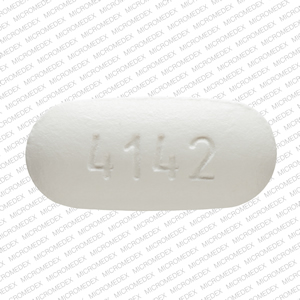 4142 logo Pill White Oval 17mm - Drugs.com