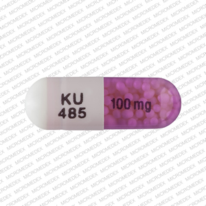 Verapamil hydrochloride extended-release (PM) 100 mg KU 485 100 mg