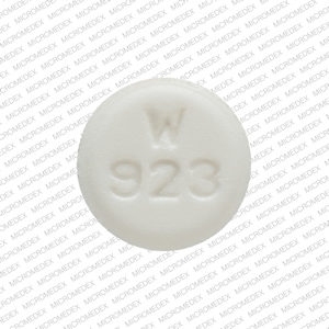 Enalapril maleate 2.5 mg W 923 Front