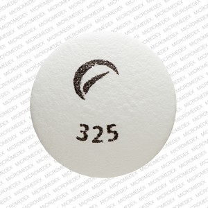 Pill Logo 325 White Round is Glipizide Extended-Release