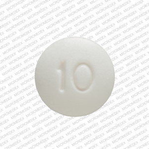 Oxycodone hydrochloride 10 mg R P 10 Back