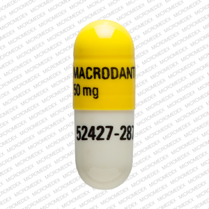 Nitrofurantoin (macrocrystals) 50 mg MACRODANTIN 50 mg 52427-287