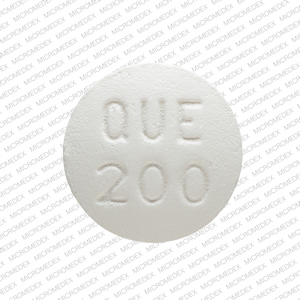 Quetiapine fumarate 200 mg APO QUE 200 Back