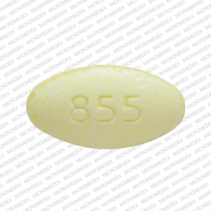 Guanfacine hydrochloride extended-release 4 mg Logo (Actavis) 855 Back