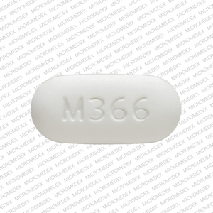 Acetaminophen and hydrocodone bitartrate 325 mg / 7.5 mg M366 Front