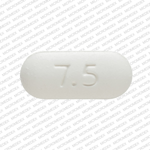 Acetaminophen and hydrocodone bitartrate 300 mg / 7.5 mg BP 649 7.5 Back