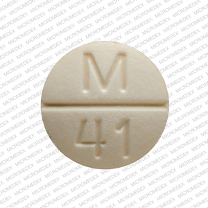 Pill M 41 Beige Round is Hydrochlorothiazide and Spironolactone