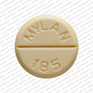 Propranolol hydrochloride 80 mg MYLAN 185 80 Front