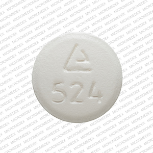 Hydrocodone bitartrate and ibuprofen 7.5 mg / 200 mg Logo 524 Front