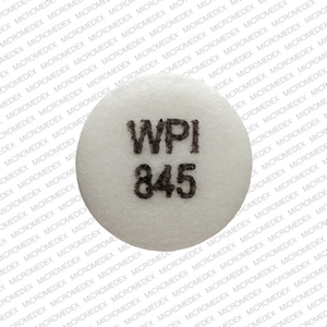 Glipizide extended release 10 mg WPI 845 Front