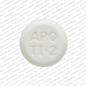 Tizanidine hydrochloride 2 mg APO TI-2 Front