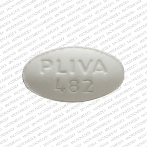 Theophylline extended-release 200 mg PLIVA 482 Front