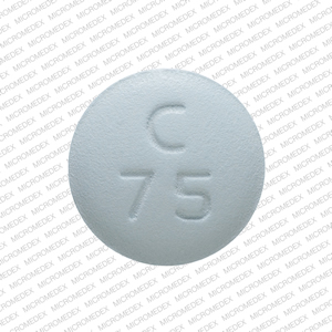 Metoprolol tartrate 100 mg C 75 Front