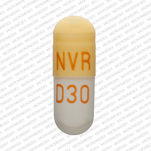Pill NVR D30 Beige Capsule-shape is Focalin XR