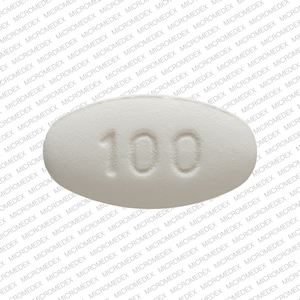 Pill 100 115 White Oval is Losartan Potassium