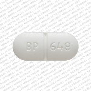 Acetaminophen and hydrocodone bitartrate 300 mg / 5 mg BP 648 5 Front