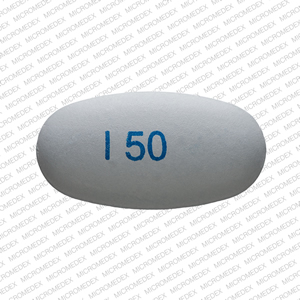 Pill I 50 Gray Oval is Divalproex Sodium Extended-Release