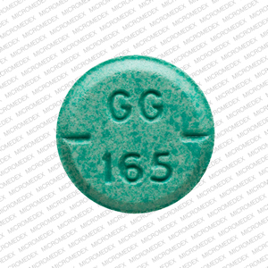 Hydrochlorothiazide and triamterene 25 mg / 37.5 mg GG 165 Front