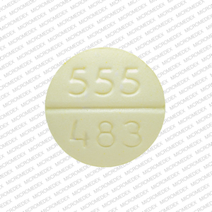 Amiloride hydrochloride and hydrochlorothiazide 5 mg / 50 mg barr 555 483 Front