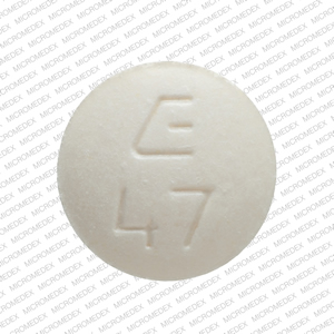 Fosinopril sodium 40 mg E 47 Front