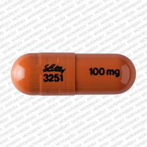 Atomoxetine hydrochloride 100 mg Lilly 3251 100 mg