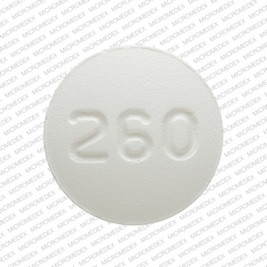 Pill 260 White Round is Quetiapine Fumarate