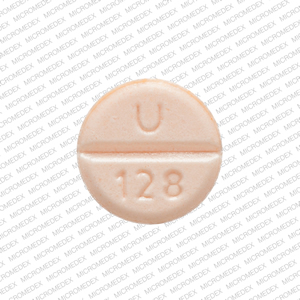 128 R Pill Orange Round 7mm - Pill Identifier