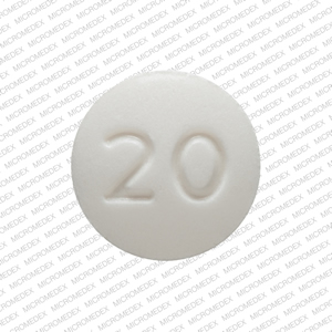 Oxycodone hydrochloride 20 mg R P 20 Back