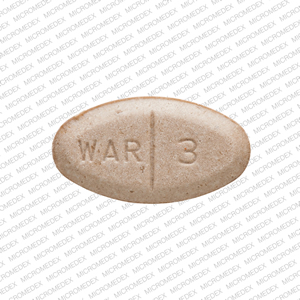 Warfarin sodium 3 mg WAR 3 Front