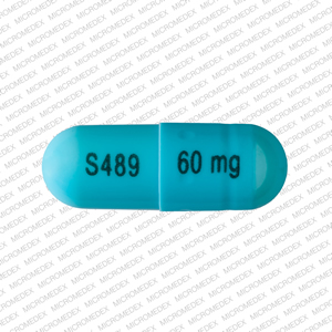 Pill S489 60 mg Blue Capsule/Oblong is Vyvanse