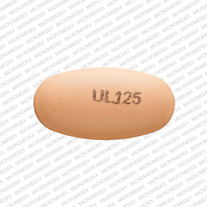 Divalproex sodium delayed release 125 mg UL 125 Front