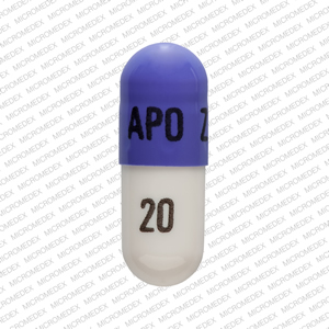 Ziprasidone hydrochloride 20 mg APO ZIP 20 Front