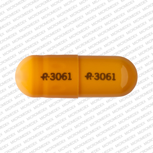 Pill R 3061 R 3061 Orange Capsule/Oblong is Amphetamine and Dextroamphetamine Extended Release