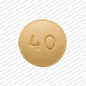 Oxycodone hydrochloride extended-release 40 mg OP 40 Back