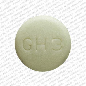 Guanfacine hydrochloride extended-release 3 mg M GH 3 Back