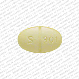 Pill S 901 Yellow Elliptical/Oval is Alprazolam