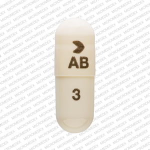 Amlodipine besylate and benazepril hydrochloride 5 mg / 20 mg > AB 3