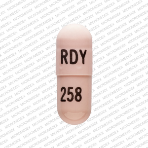 Ziprasidone hydrochloride 60 mg RDY 258