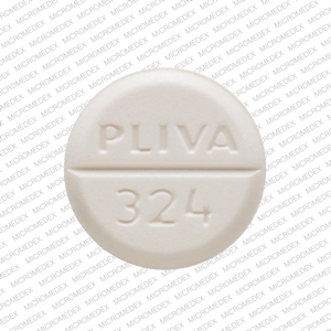 Pill PLIVA 324 White Round is Bethanechol Chloride