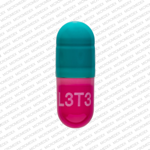 Pill L3T3 Pink Capsule-shape is Lansoprazole Delayed Release
