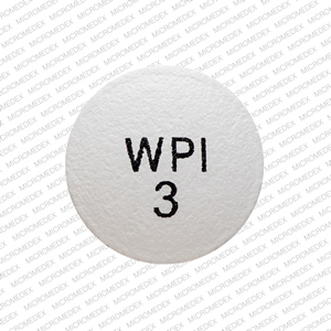 Paliperidone extended-release 3 mg WPI 3 Front