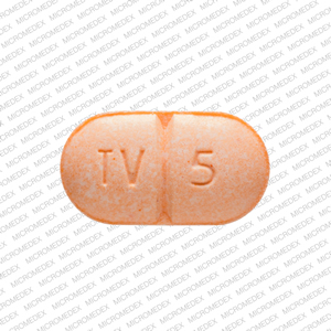 Warfarin sodium 5 mg TV 5 1721 Front