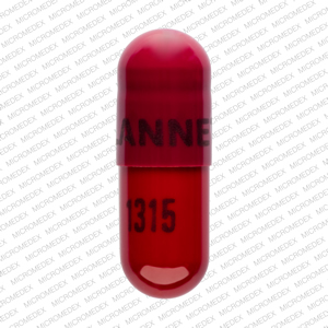 Rifampin 300 mg Logo LANNETT 1315 Back
