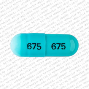 Pill 675 675 Blue Capsule/Oblong is Diltiazem Hydrochloride Extended-Release (CD)