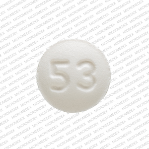 F 53 Pill White Round - Pill Identifier