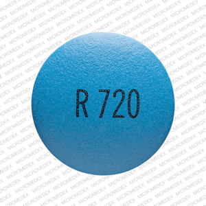 Pill R720 Blue Round is Lamotrigine Extended-Release