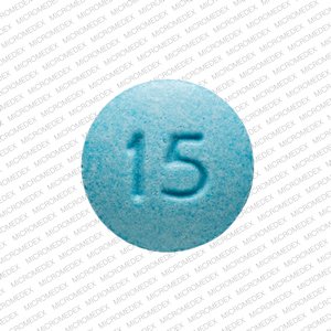 Morphine sulfate extended-release 15 mg 15 E652 Back